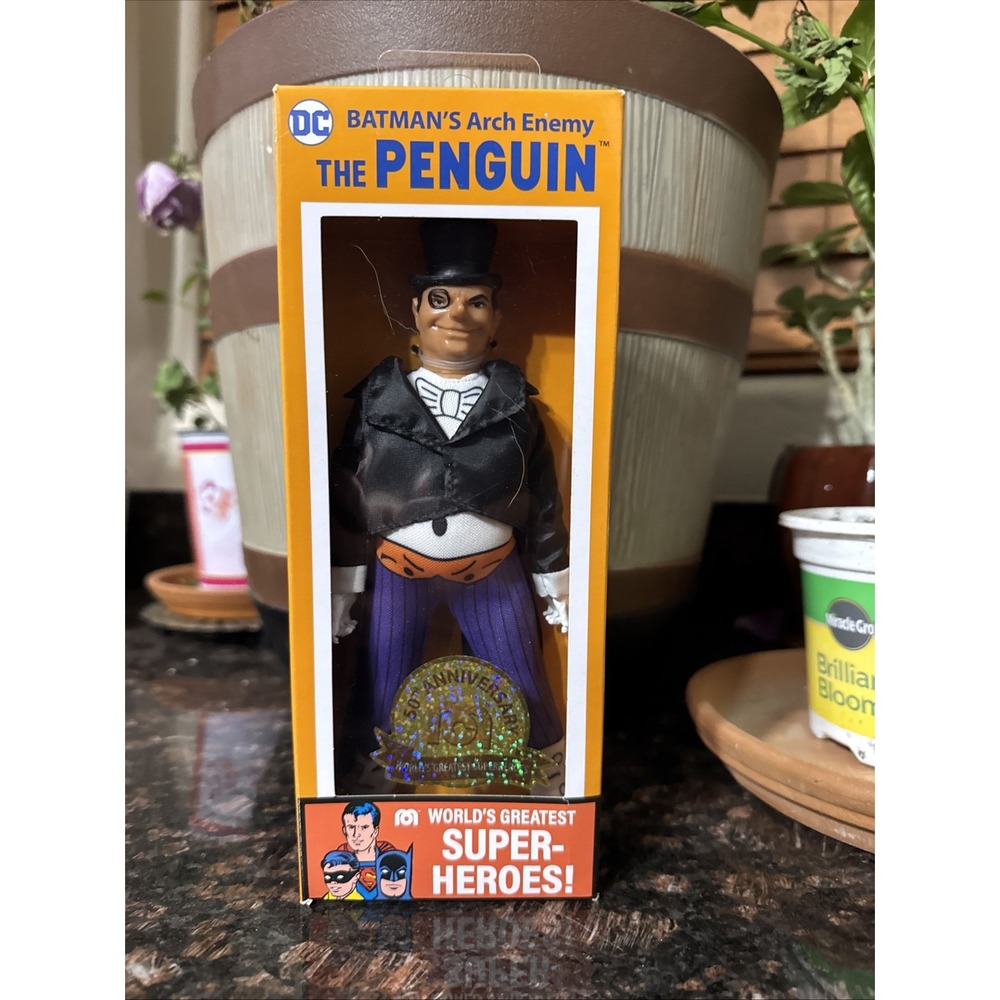 Mego PENGUIN 8" Figure 50th Anniversary DC Comics World's Greatest Heroes MINTY